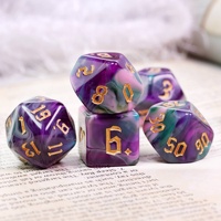 Pour Udixi Logo personnalisable RPG donjons et Dragons dés acryliques polyédriques 4 couleurs dés polyédriques en plastique mélangés