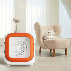 صندوق تجفيف شعر الحيوانات الأليفة الأوتوماتيكي بالكامل من اليابان، منخفض الضوضاء، مصنوع من البلاستيك، للكلاب والحيوانات الأليفة الصغيرة، للتنظيف والاستحمام - Product Image 5