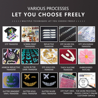 Autocollant en vinyle gonflé 3D personnalisé, transfert thermique HTV, imprimé, lavable, impression gonflée, épaisseur du flocage, autocollant en vinyle gonflé pour vêtements