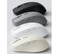 Mouse Ergonomis 6D Logo Kustom untuk PC Laptop, Mouse Kantor Tri-Mode Laris Manis, Mouse Ergonomis