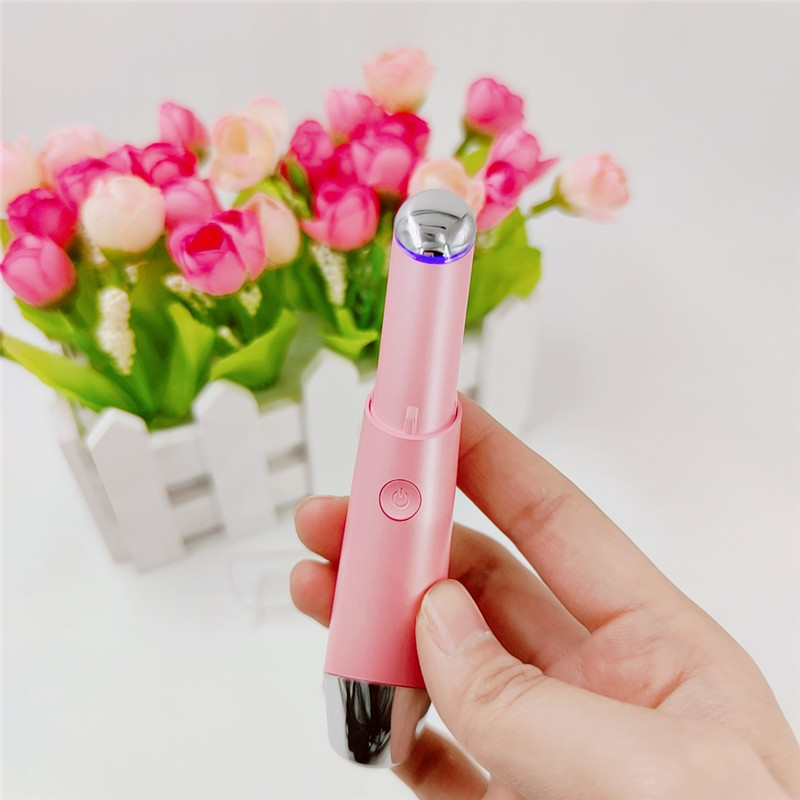 Быстрая доставка, футляр для удаления темных кругов, массажер для глаз от морщин, вибратор, USB-массажер для глаз с горячей и холодной ручкой