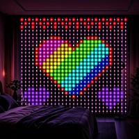 Guirlande lumineuse féerique intelligente RGB 400 LED, contrôlable par application, pour mariage, Noël, décoration de fenêtre, OEM