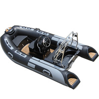 Bateau à rames populaire pour adultes, pour sports de plein air, avec plancher en fibre de verre, matériau PVC/Hypalon, pour la pêche dans les lacs et les rivières