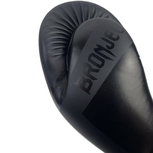 Bronjee ถุงมือต่อย<span class=keywords><strong>มวย</strong></span>ไทยสีดำด้านคลาสสิกสำหรับเด็กผู้ใหญ่ - Product Image 4