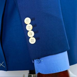 Abito aderente in tessuto di lana Navy <span class=keywords><strong>doppiopetto</strong></span> da <span class=keywords><strong>uomo</strong></span> su misura di ultima progettazione con Blazer e pantaloni taglie forti - Product Image 5