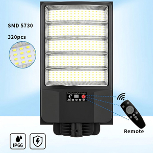 Lampadaires solaires ABS haute luminosité 200W SMD5730 120 LED IP65 étanches pour éclairage routier/jardin 6000K CE RoHS Angle de faisceau 270° - Product Image 5
