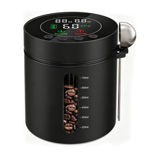 Rechargeable Electric <b>Vacuum</b> Coffee Canister, Smart Airtight Food Storage <b>Container</b> with LED Display & Pressure Sensor - Product Image 1