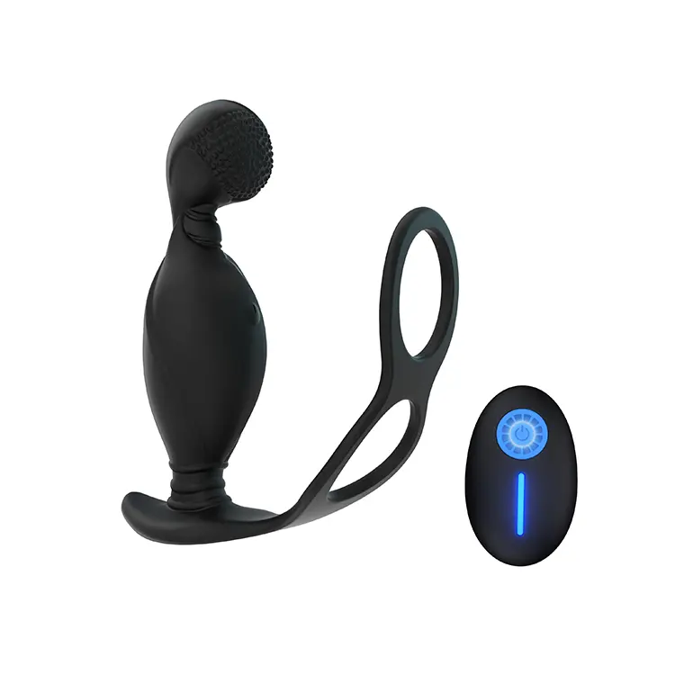 Afstandsbediening Mannen Vibrator Anal Plug Stimulator Butt Delay Ejaculatie Cock Ring Speelgoed Prostaat Massager Anal Man