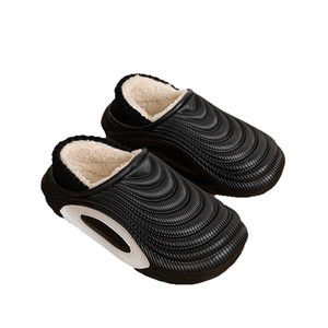 Chaussons d'intérieur pour femmes, chauds et imperméables, avec dessus en EVA, doublure polaire, antidérapants, absorption des chocs, pour l'<span class=keywords><strong>hiver</strong></span> et le style - Product Image 5