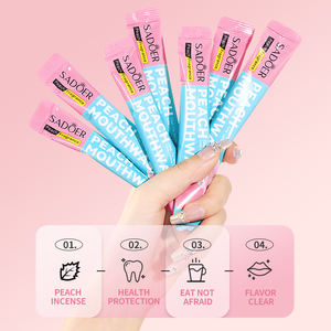 Sadoer น้ำยาบ้วนปากพีชกำจัดกลิ่นทำความสะอาดฟันบริเวณที่ตาบอดเพื่อสุขภาพในช่องปากกลิ่นหอมหวานมีกลิ่นหอมแบคทีเรียทำความสะอาดได้อย่างล้ำลึก - Product Image 4