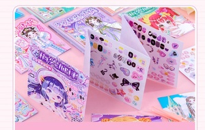 Livre d'autocollants de déguisement pour filles Shining Girl, version légère, autocollants créatifs de déguisement de <span class=keywords><strong>princesse</strong></span> à faire soi-même - Product Image 5