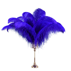 Großhandel 55-60 cm Pink Rot Gelb Schwarz Grün Straußen federn Bulk Feather Strauß zur Dekoration - Product Image 3