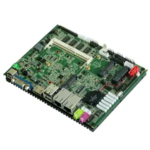 Intel Atom CPU 2Gb ram 6 COM 4xUSB Mainboard 1HDMI LVDS Display SATA Port Fanless Industrial Motherboard