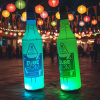 Boîtes et bouteilles gonflables géantes personnalisées pour la publicité d'eau et de boissons