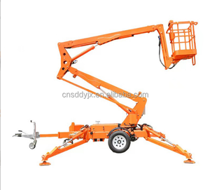 Bersertifikat CE 14m <span class=keywords><strong>Sky</strong></span> Spider Cherry Picker baja kecil dilacak Boom <span class=keywords><strong>Lift</strong></span> otomatis meratakan kondisi baru 380V untuk Hotel ritel - Product Image 2