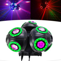 Lampe de scène LED rotative Planet No 3 Ball, pleine couleur, à tête mobile, pour discothèque, bar, KTV, lampe d'ambiance, contrôle DMX512, en aluminium