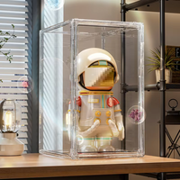 Grand présentoir de rangement et de présentation en acrylique transparent pour poupée Bubu en peluche et boîte aveugle Vitrines de jouets en plastique durables