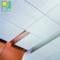 Fournisseur d'usine de dalles de plafond en fibre minérale 2x4, dalles de plafond suspendu en fibre minérale pour plafond