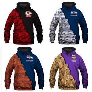 Detroit Lions дизайн чувственная печать логотип Толстовка Уличная Повседневная модная спортивная толстовка высокого качества ткань - Product Image 2