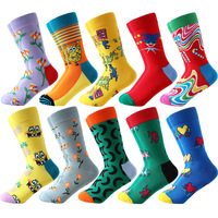 Vente en gros Fun Crazy Colorful Cool Novelty Cute Dress Sock Chaussettes multicolores pour animaux alimentaires Drôle pour unisexe