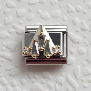 Pulsera de Acero Inoxidable Chapado en Oro con Dijes de Estilo Barroco Italiano, Elástica, con Pedrería, Unisex, Joyería de Moda - Product Image 3