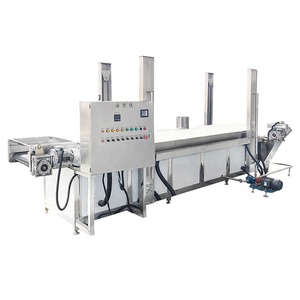 Новая электрическая автоматическая конвейерная фритюрница из нержавеющей стали для промышленной непрерывной обжарки закусок, бобов, картофеля фри, свиных шкурок - Product Image 5