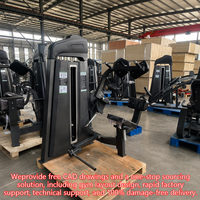 Machine à Crunchs Assis à Charge Sélective avec Pile de Poids et Supports d'Épaules Rembourrés pour Salles de Sport Commerciales