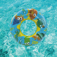 Cercle de natation en PVC pour enfants anneau de natation gonflable pour animaux requins fruitiers