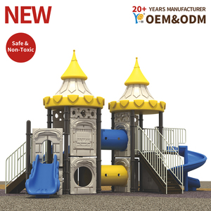 Parque Infantil al Aire Libre |   Circuito <span class=keywords><strong>de</strong></span> Obstáculos y Toboganes Serie Castillo |   para Escuelas y Campamentos para Edades <span class=keywords><strong>de</strong></span> 2 a 12 Años |   Seguro y duradero - Product Image 2