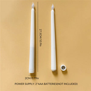 Electronic Taper Flameless <strong>LED</strong> Candle Lights 3D Wick Battery Operated Long <strong>Candlesticks</strong> for Christmas Home Table Decor - Product Image 2