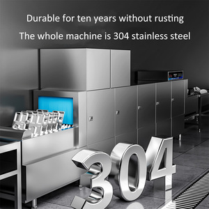 <span class=keywords><strong>Lave</strong></span>-<span class=keywords><strong>vaisselle</strong></span> électrique entièrement automatique commercial Grande capacité Acier inoxydable pour hôtel et cantine scolaire Désinfection Séchage - Product Image 3
