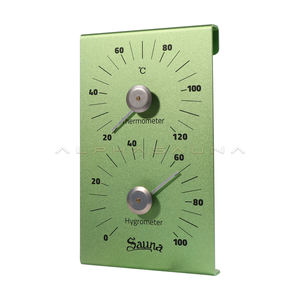 Accessoires de sauna en aluminium Thermomètre et hygromètre en métal - Product Image 5