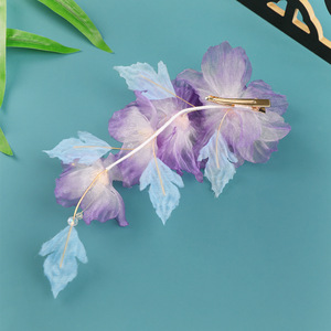 2026 Diseño Original Hecho a Mano, Horquilla para el Cabello Hanfu Morada de Estilo Antiguo, Etérea y Hermosa, Perforada para Peinados y Maquillaje - Product Image 3