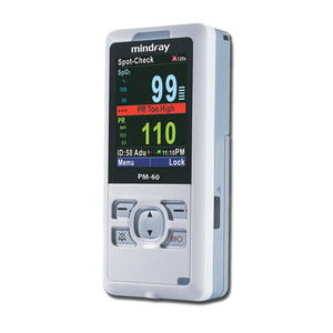 Oxymètre de pouls vétérinaire portable Mindray PM-60 à écran tactile réutilisable et réglable pour diagnostic par ultrasons et mesure de l'oxygène sanguin chez le chien - Product Image 4