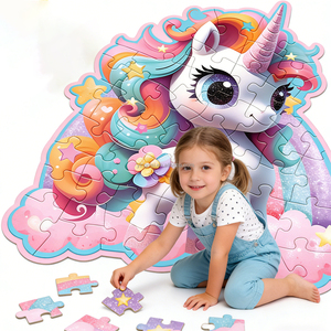 Unicorn Floor Puzzles Unicorn <strong>Toys</strong> Large 45 Piece Floor Puzzles <strong>for</strong> Kids Toddlers 3 4 5 6 7 <strong>8</strong> <strong>Year</strong> <strong>Old</strong> <strong>Girls</strong> - Product Image 6