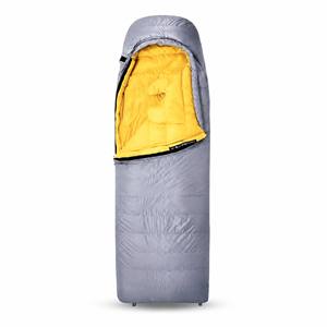 <span class=keywords><strong>Sacco</strong></span> <span class=keywords><strong>a</strong></span> <span class=keywords><strong>Pelo</strong></span> Ultraleggero Stile Mummia, Esterno Grigio, Fodera Gialla, Compatto con Sacca di Compressione per Campeggio, Escursionismo e Viaggi - Product Image 1
