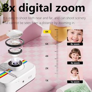 <span class=keywords><strong>Appareil</strong></span> <span class=keywords><strong>photo</strong></span> numérique pour enfants Printcamera avec impression instantanée, papier d'impression 3 couleurs, mini trépied 32 Go, vidéo 48 MP 1080P, pour les enfants de 3 à 12 ans (<span class=keywords><strong>blanc</strong></span>), <span class=keywords><strong>appareil</strong></span> <span class=keywords><strong>photo</strong></span> instantané <span class=keywords><strong>Polaroid</strong></span> - Product Image 6