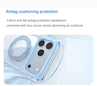 Coques de téléphone à double airbag avec support magnétique puissant pour iPhone 17 18 Pro Max, personnalisables avec logo de marque, protection antichoc à coussin d'air