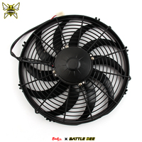 Ventilateur de refroidissement de radiateur 13 pouces haute performance 12V 200W système de ventilateur de moteur de voiture électrique universel avec kit de montage