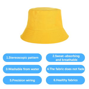 Custom <strong>Bucket</strong> <strong>Hats</strong> Reversible For Men Unisex High Quality Polyester Solid Color Plain Blank <strong>Hat</strong> Embroidery Logo <strong>Bucket</strong> <strong>Hat</strong> Print - Product Image 3