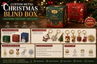 Personnalisation tout-en-un : Porte-clés métalliques, Pièces commémoratives, Décapsuleurs, Artisanat métallique sur le thème de Noël, Boîtes mystères