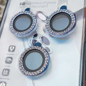 Protecteur d'objectif diamanté à paillettes pour iPhone 14 <span class=keywords><strong>Pro</strong></span> Max 13 <span class=keywords><strong>Pro</strong></span> 12 11 15 Protecteur d'écran en métal Eagle Eye - Product Image 3