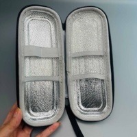 Étui de transport réutilisable en EVA pour stylos cosmétiques, boîte d'emballage de voyage avec poignée, logo personnalisé imprimé, réduction sur les achats en gros