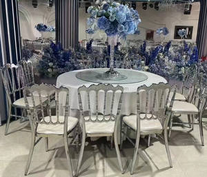 Venta al por mayor apilable bajo precio <span class=keywords><strong>Charivari</strong></span> boda oro hierro evento sillas de alta calidad Metal acero Napoleón Chiavari sillas - Product Image 1