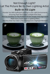 Z36ミニ4KカムコーダーハンドヘルドDvマイクとナイトビジョン - Product Image 6