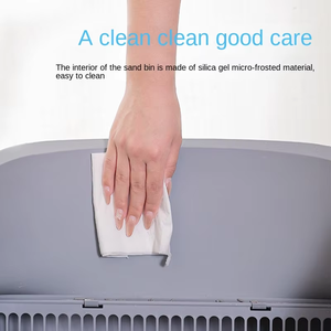 Toilette pour animaux de compagnie haut de gamme, autonettoyante, entièrement automatique, à entrée par le haut, anti-éclaboussures, désodorisante, avec contrôle intelligent par application, bac à litière pour chat - Product Image 4