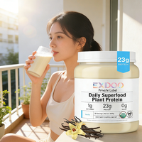 Poudre de protéines végétales riches en protéines 50g+ par portion, sans gluten, 2 cuillères, complément nutritionnel sportif pour la croissance musculaire, ISO