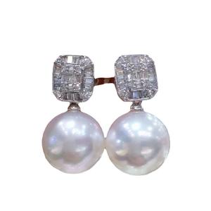 Ensemble d'accessoires en argent pur S925 pour la création de bijoux, 9319, support tendance avec support vide, pendentif en or et en argent, boucles d'oreilles en diamant - Product Image 3