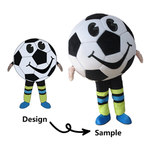 Tùy chỉnh Linh Vật Trang phục phim hoạt hình khuyến mãi <span class=keywords><strong>Inflatable</strong></span> Bóng Đá Rồng sư tử Hổ Gấu bông khỉ Panda Linh Vật Trang phục - Product Image 2