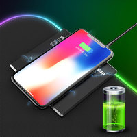 Tapis de souris sans fil rechargeable en caoutchouc lumineux XXXL 900*400 800*300 avec éclairage LED RGB noir pour joueur